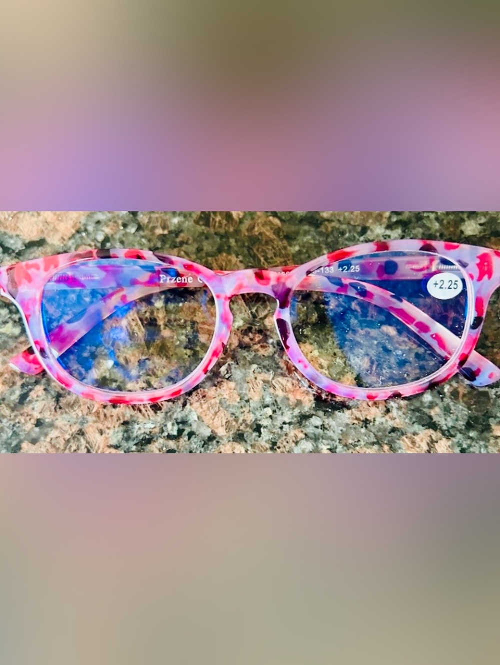 Women’s Tortoiseshell Reading Glasses +2.25 Pink Red Readers Cheaters Colorful